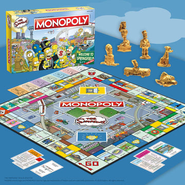 Monopoly The Simpsons Board Game | Based On Fox Series The Simpsons | Collectible Simpsons Merchandise | Themed Classic Monopoly