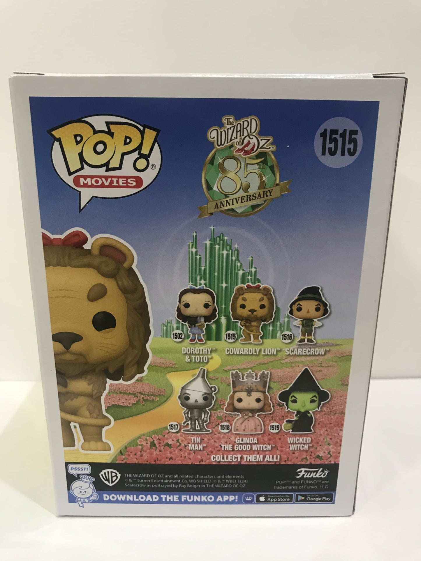 Funko Pop! Movies: The Wizard Of Oz - Cowardly Lion - 1/6 Odds For Rare Chase Variant - Flocked - Collectable Vinyl Figure - Gift Idea - Official Merchandise - For Kids & Adults - Movies Fans