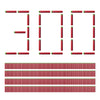 Dart Zone 300-Count Red Diamond Chili Universal Foam Dart Refill Box, Toy Foam Dart Blaster Refills With 300 High-Performance Red Darts