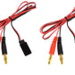 Apex RC Products Futaba Style Receiver Plug -> 4mm Banana Plug Charge Lead - 2 Pack #1420