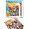Bright Stripes Paint by Numbers Kit for Kids: Easy to Follow Paint by Numbers Canvas with Frame Kids Paint Kit (Wild Horses)