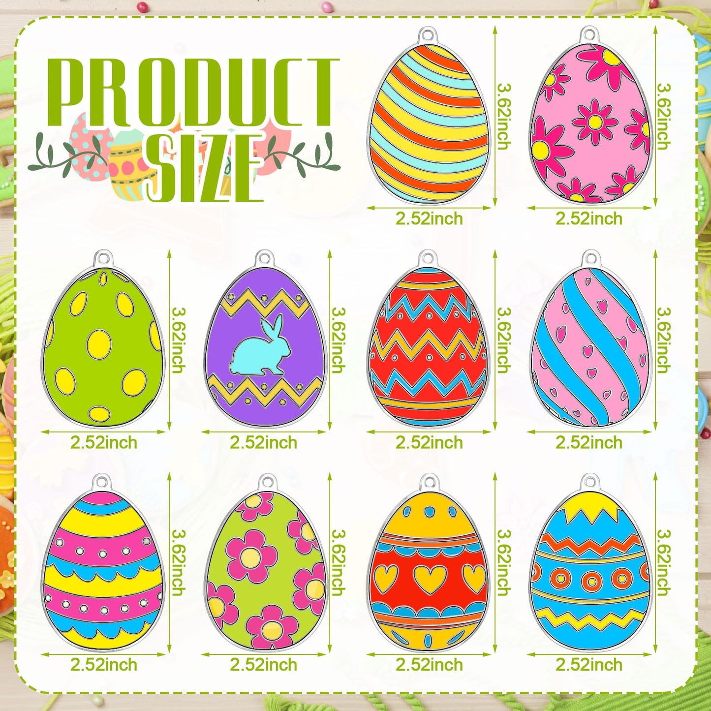 WinnerWhy 30 Sets Easter Suncatchers Window Art Kits, DIY Sun Catchers Bulk Crafts Paint Your Own Window Egg Spring Ornaments fo