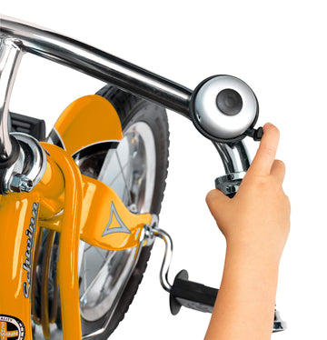 Schwinn Roadster Bike for Toddler, Kids Classic Tricycle, Low Positioned Steel Trike Frame with Bell and Handlebar Tassels, Rear