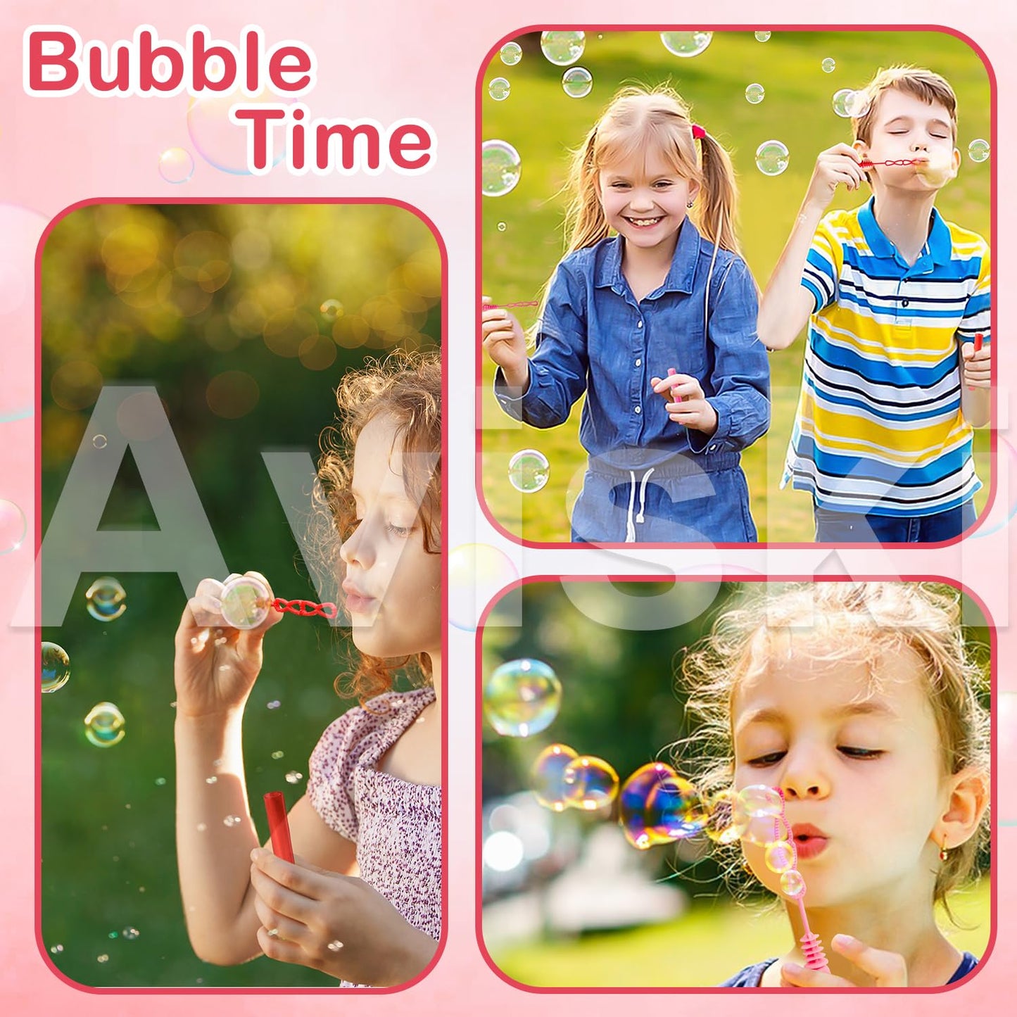 80Pcs Valentines Day Bubble Wands, Mini Bubble Wands For Valentines Day Party Favors, Valentines Gift Toys For Girls Boys Kids T