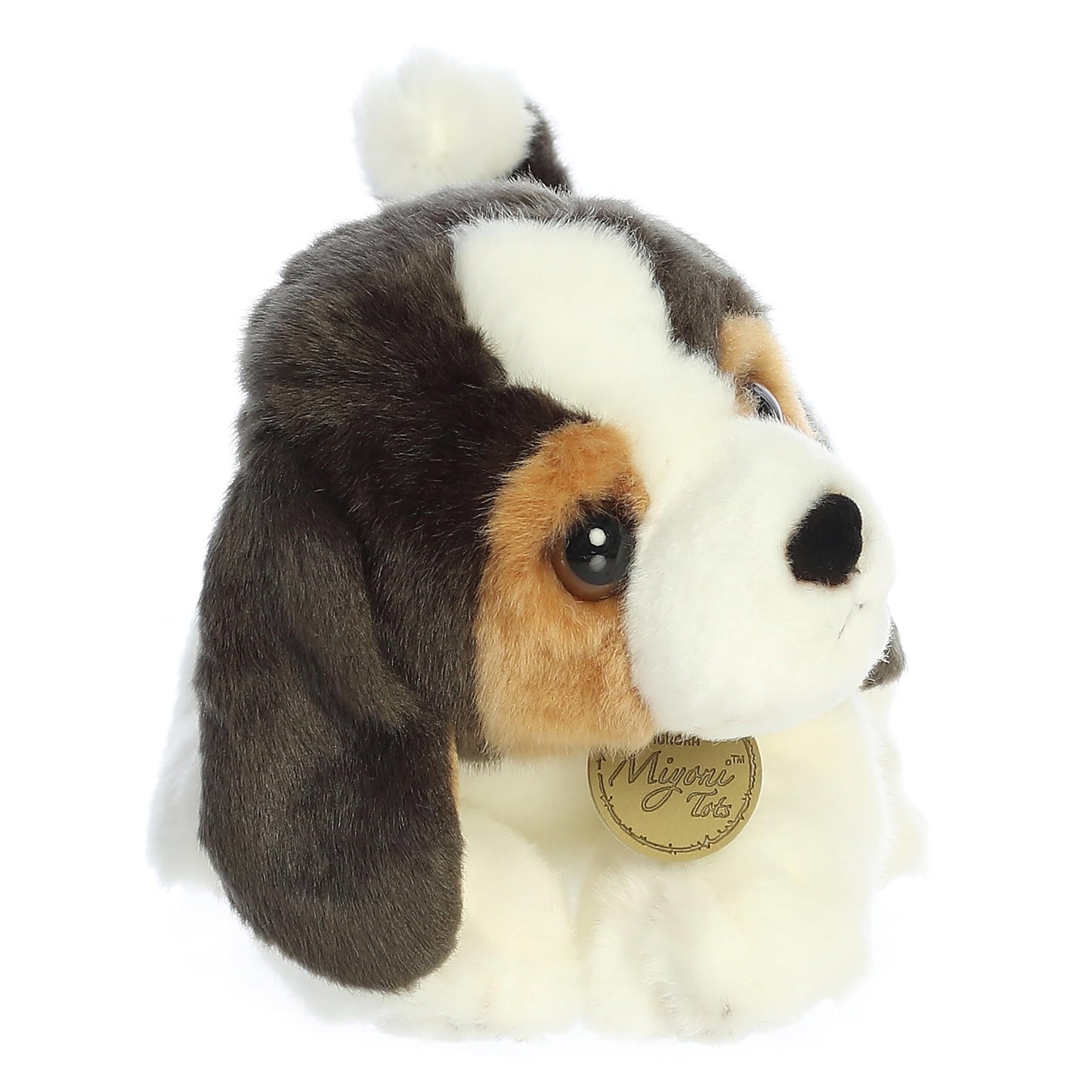 Aurora® Miyoni® Beagle Stuffed Animal - 11" Brown Plush - Lifelike Detail, Cherished Companionship