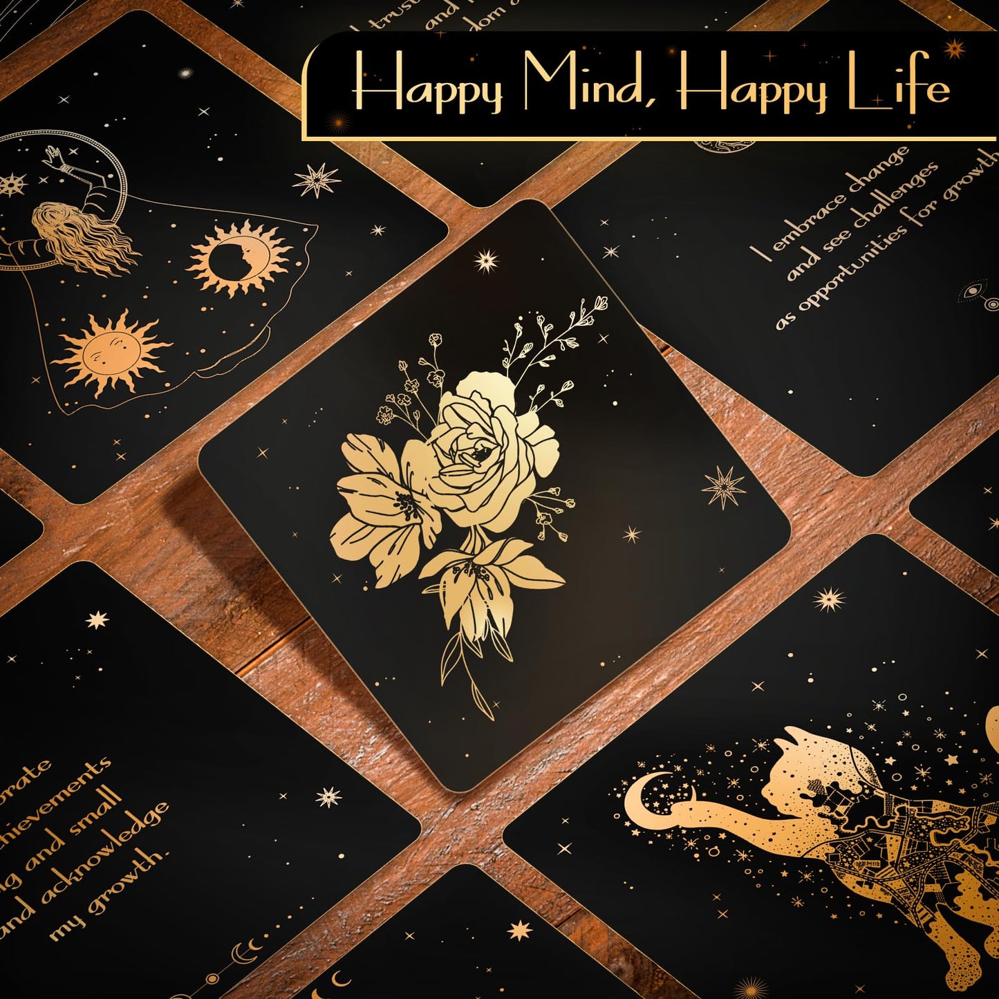 Hihealer Positive Affirmations Cards For Women, 52 Daily Motivational And Inspirational Cards, Mindfulness And Meditation Cards,