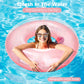 Moko Swim Rings With Glitter, 120Cm Diameter Inflatable Pool Float Swimming Pool Float Tube Round Shaped Swimming Tube Water Fun Beach Pool Toys For Summer Party For Adults - Rose Gold
