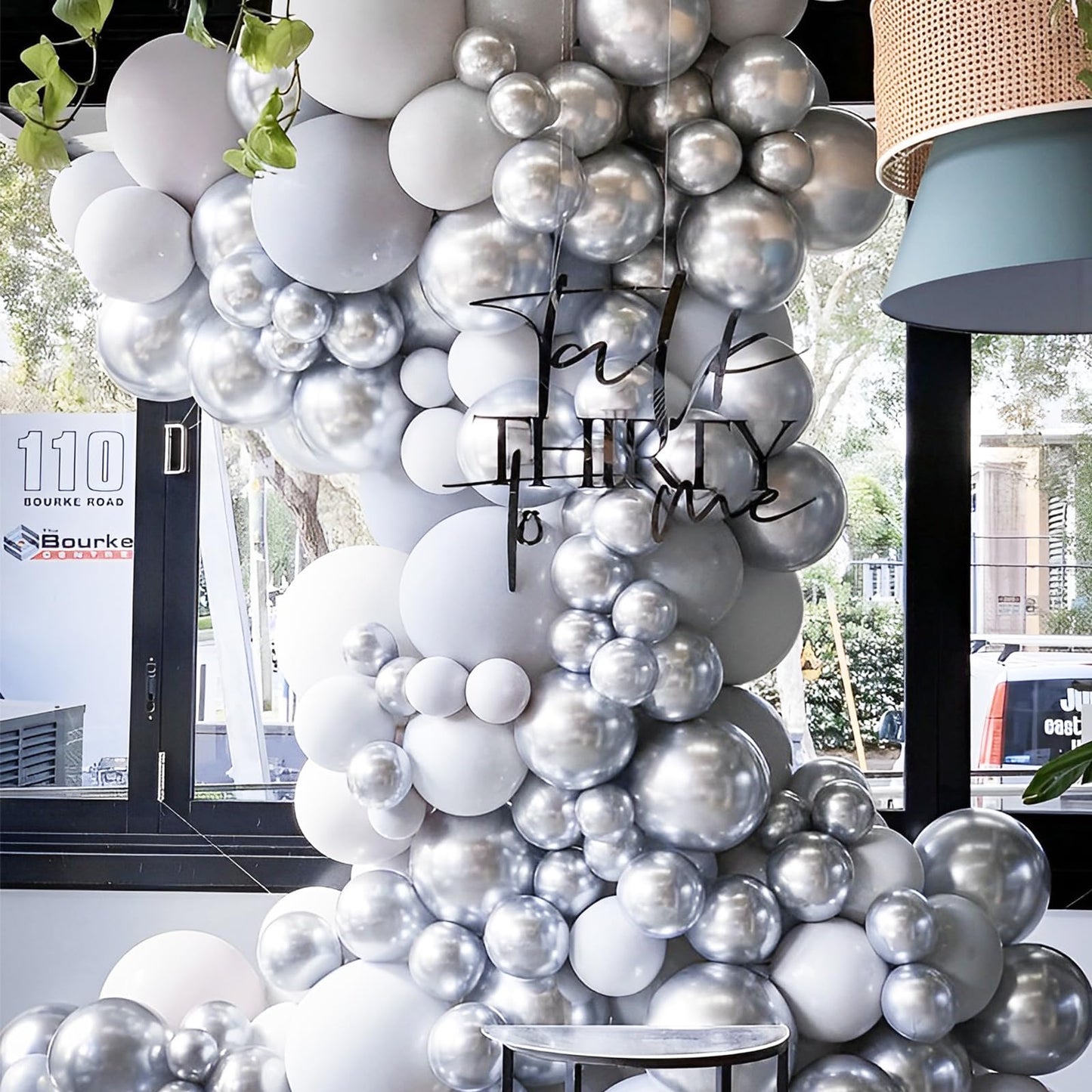 Voircoloria Metallic Silver Balloons, 66Pack 12Inch Chrome Silver Latex Party Balloons For Graduation, Wedding, Birthday, New Ye
