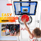 Badgoal Indoor Basketball Hoop Toy For Kids - Mini Basketball Hoops With Scoreboard&4 Balls, Anti-Impact Backboard&Music Lights,