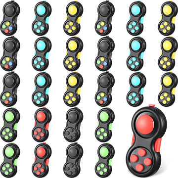 30 Pcs Pad Mini Handheld Game Controller Toy 8 Functions Clicker Classic Controller Game Pad For Adult Teens Anxiety And Stress