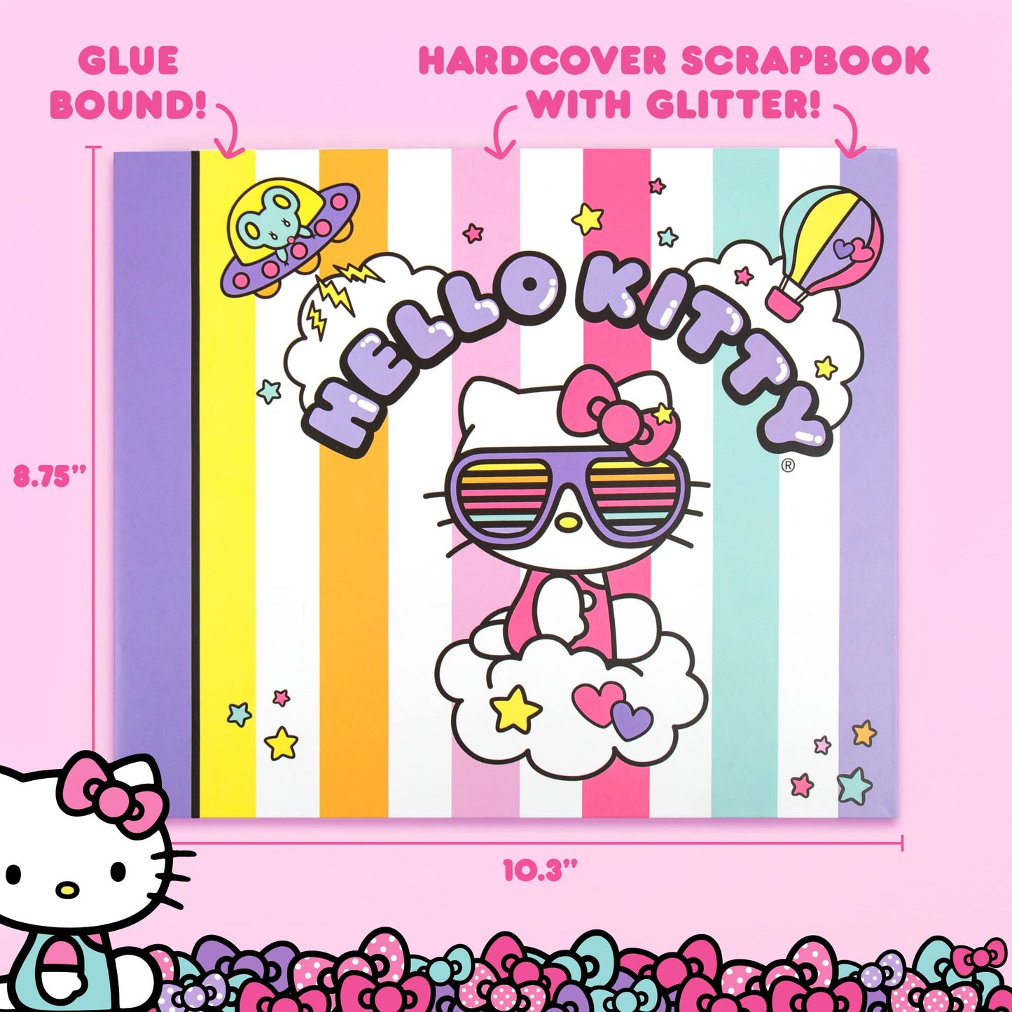 Hello Kitty All-in-One DIY , Design Your Own Scrapbook with Over 250 Essentials, Great Hello Kitty Toys for Weekend Activity, Ph