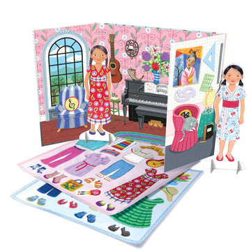 Eeboo Musician And Artist Paper Doll Reusable Set