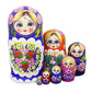 Winterworm Set of 7 Berries and Flowers Patterns Wooden Nesting Dolls Matryoshka Russian Doll
