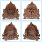 OWNONE 1 Wooden 3D Puzzle Clock Model Kit for mature-themeds  DIY Desk Clock  Dark Wooden 3D Puzzles  Crafts Gifts for Kids Children