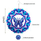Butterfly Wind Spinner,Hanging Wind Spinners Outdoor for Garden Decoration,12 inch 3D Stainless Steel Wind Sculpture for Indoor/