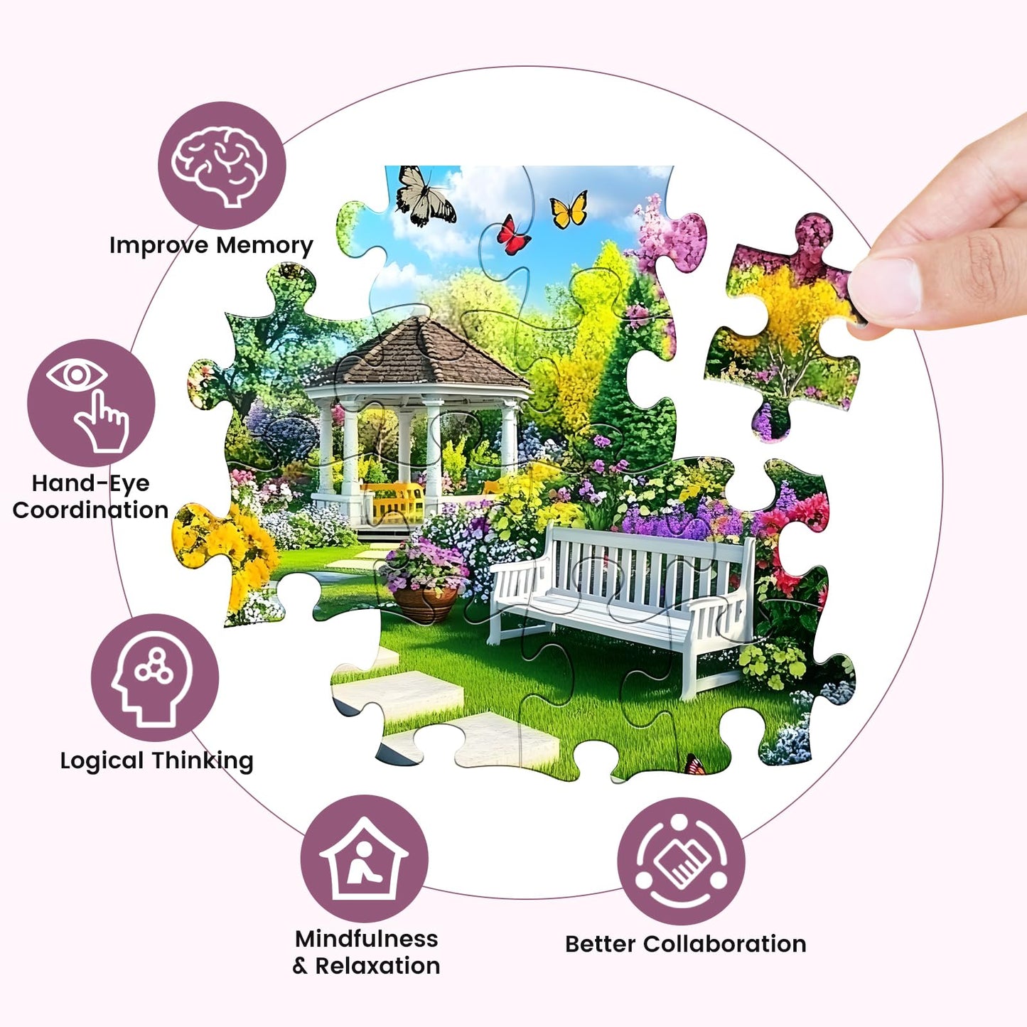 Jigsaw Puzzles 500 Pieces for mature-themeds Spring Puzzles 500 Pieces mature-themed Puzzles Games Family Challenging Game Great Gift Idea 20.5x15IN