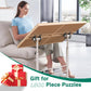 Fanwer Puzzle Table with Drawers, 1500 Piece Jigsaw Puzzle Table, Adjustable Height & Angle, 35x26in, Green Surface, Model TTCSC-zhuhe