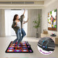 Acelufly Double Dance Mat - Wireless Electronic Dance Mat For Tv With Camera, Anti-Slip Fitness Dance Pad For Kids & Adults, Dance Game Mat Toy Gift For 3-12 Year Old Girls & Boys (Black)