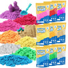 Colored Sand Sensory Toys for Kids: 18 Lbs Moldable Self-Sticking Sand for Sandbox Sensory Bin Filler - Kids Bulk Sand for Class
