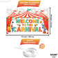 Katchon Xtralarge Welcome To The Carnival Banner - 72X44 Inch | Carnival Theme Party Decor, Backdrop & Games Decor