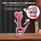 squacco Dinosaur Piggy Bank Boalord for Girls Boys Kids Big Animal Personalized Wooden Coin Bank Money Saving Box for Children mature-themed Best Toy Gift(Dino -Pink)
