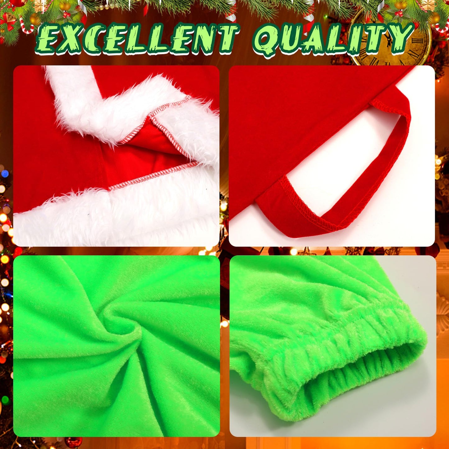 Brableewear Christmas Green Giant Monster Costume For Kids Boys Christmas Furry Suit Santa Outfits Christmas Cosplay Costume