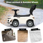 Honey Joy Ride On Push Car, Foot To Floor Ride On Sliding Car Push Handle & Detachable Guardrail, Sound & Lights, Under Seat Storage, Push Cars For Toddlers 1-3, Gift For Kids Boys Girls(White)
