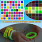 ROSHUKG 60 Colours Rubber Band Refill Kit, 12300 Rubber Bands Kit for Kids Weaving DIY Crafting Gift with S-Clips, Glow in The D