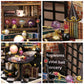 CUTEROOM DIY Doll House Miniature Furniture Wooden House Kit with Dust Cover & LED Light and Accessories - New Three Styles QT S