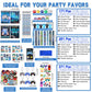 Sayglossy 171 Pcs Cool Video Game Party Favors Set Includes Gift Bags Pencils Notebook Sharpener Slap Bracelets Rings Keychains