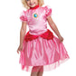 Disguise Princess Peach Costume Dress, Nintendo Super Mario Bros Dress Up Outfit For Girls, Toddler Size Medium (3T-4T), Pink