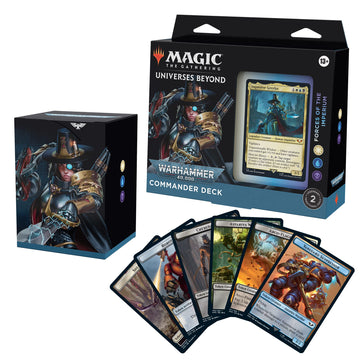 Magic The Gathering Commander Deck - Warhammer 40,000 Forces of the Imperium, Multicolor, Cardstock, Model D07880000