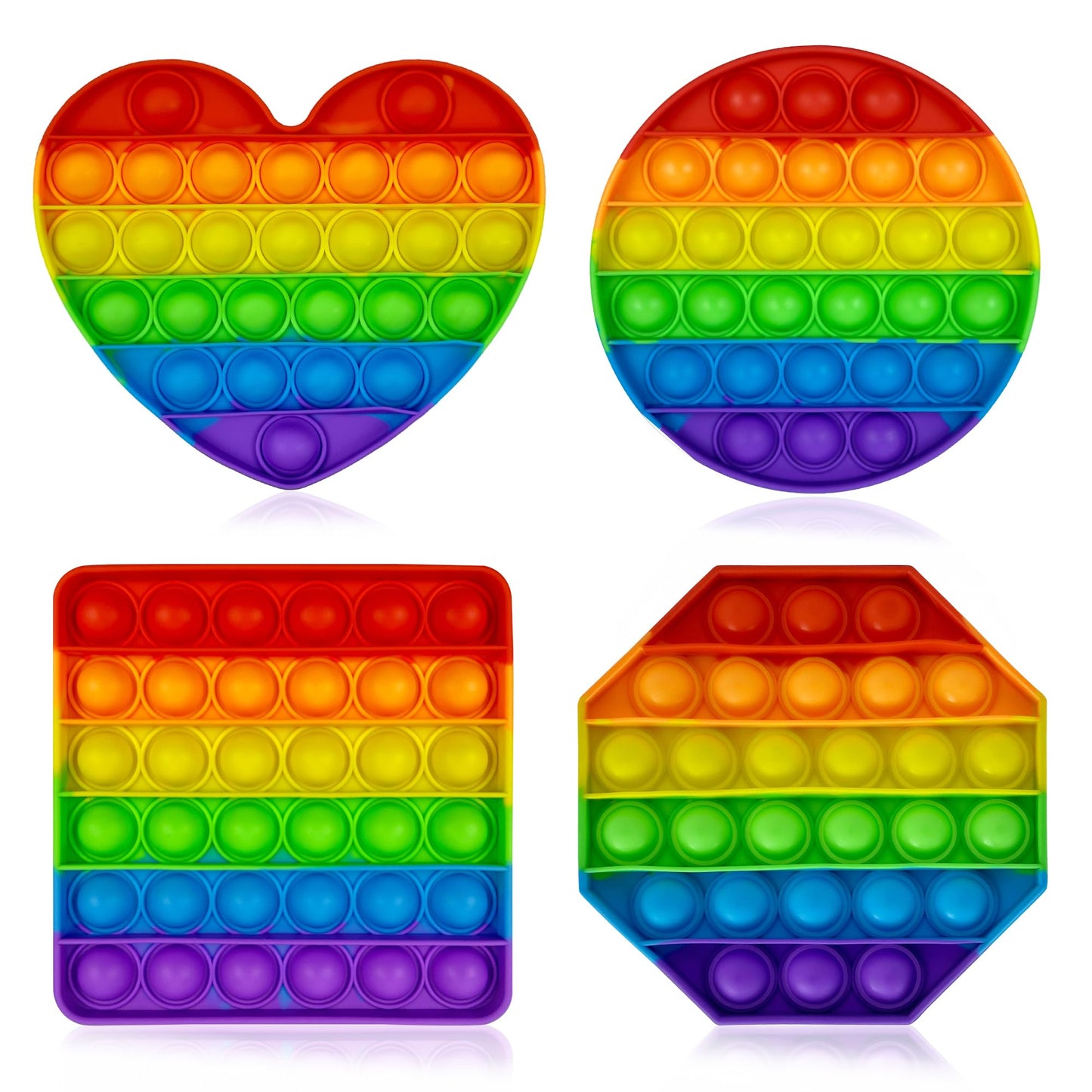 Kakukokas 12 Pack Fidget Toys,Pop Fidgets Pack Party Favors For Kids & Adults,Push Sensory Toys Bulk Toddler Toys,Stress Relief