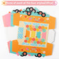 ANGOLIO 12Pcs Groovy Party Favor Boxes Groovy Hippie Peace Bus Centerpiece Birthday Party Decorations Peace Signs Daisies Rainbo