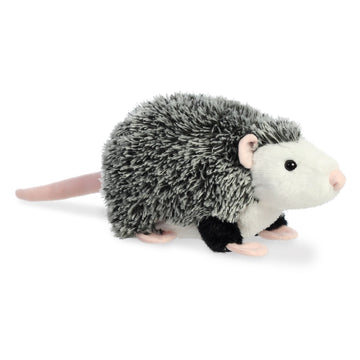 Aurora® Adorable Mini Flopsie™ Ozzie Opossum™ Stuffed Animal - Playful Ease - Timeless Companions - Black 6.5 Inches