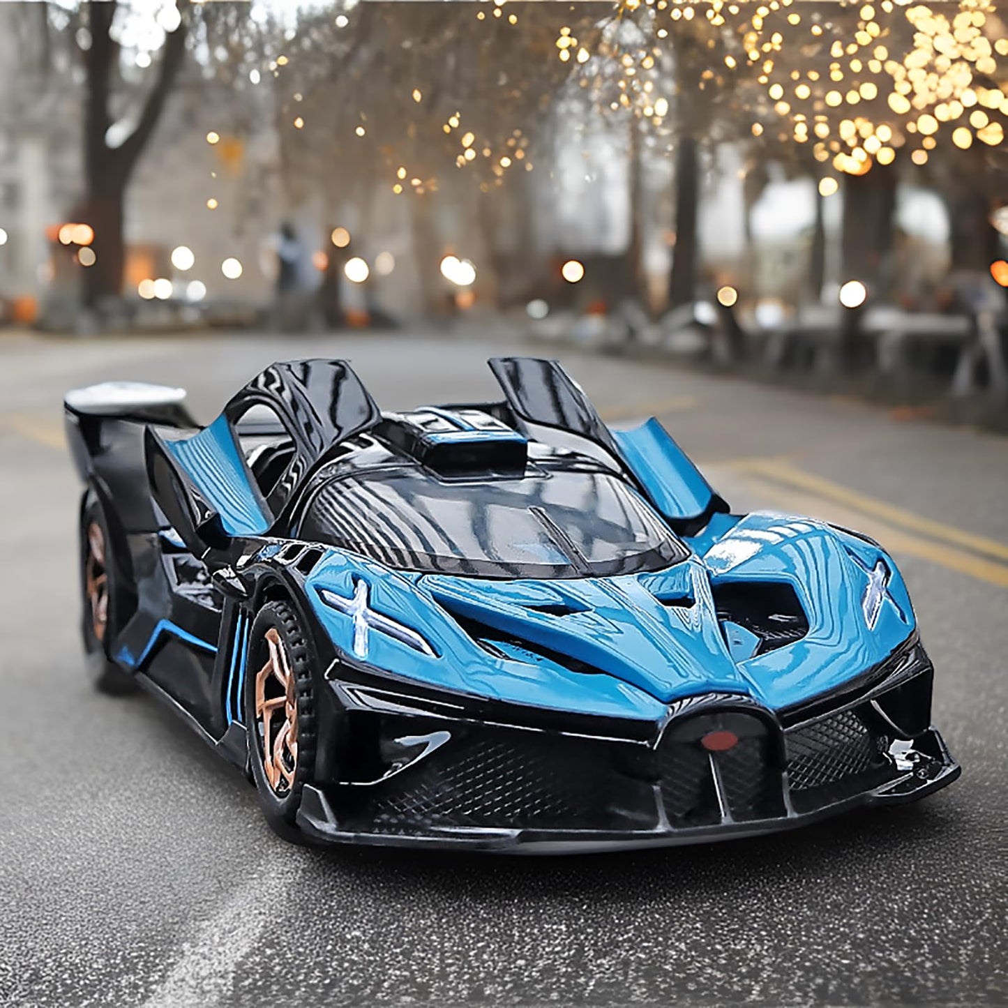 Toy Cars Compatible Bugatti Bolide Cars Toy Model Car Alloy 1:32 Diecast Collect Car Toy With Lights And Music, Pull Back For Ki
