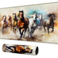 Digtiall Card Mat For Mtg & Tcg Playmat Mouse Pad, 24'' X 14'' Perfect For Card Games, Video Games, Computer Office, Horses Runn