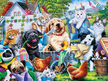 Masterpieces 300 Piece Ez Grip Jigsaw Puzzle - Washing Time - 18''X24''