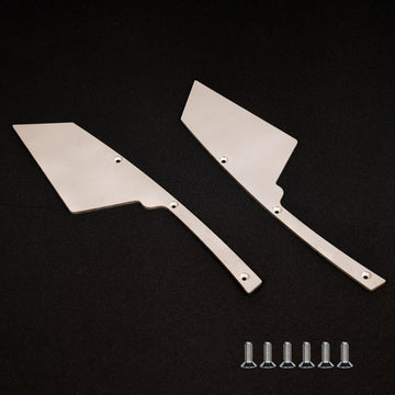 2Mm Titanium Alloys Air Dam Diffuser For Arrma 6S 1/7 Infraction/Limitless/Felony,Spark Maker Wheel Covers Lightweight Left And