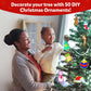 Skillmatics Christmas Ornaments Craft Kit - Mess-Free DIY Art for Kids, Multicolor, Medium, Ages 4+, Model SKILL1353FFCO