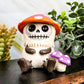 Ebros Gift 2.75' Tall Furrybones Kinoko The Fungi Toadstool Mushroom Collectible Figurine Skeleton Monster Mushrooms Hooded Costume Furry Bones Skeletons Statue