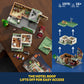 Funwhole City Car-Hotel Lighting Building-Bricks Set - Road Trip Modular Twilight Motel Collection Led Light Car And Motorcycle