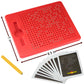 RAINBOW TOYFROG Magnetic Drawing Board - Sensory Activity for Kids 4-8, Red, ABS Material, Perfect Travel Toy