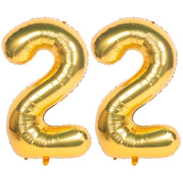 40 Inch Gold Number Balloons Helium Foil Mylar Balloon Birthday Party Banquet Decoration 22