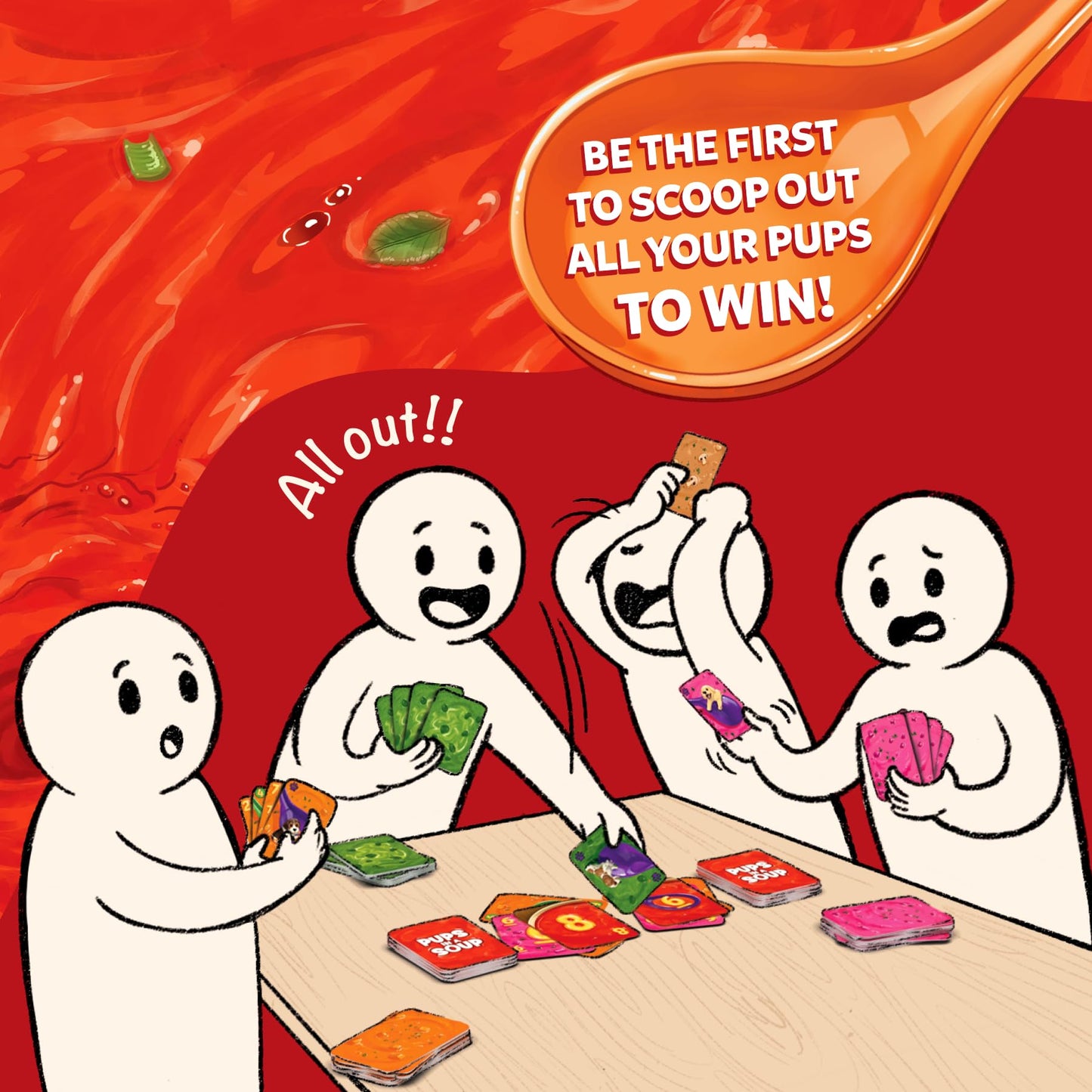Skillmatics Card Game - Pups In A Soup, Hilarious, Fast-Paced, Family Party Game, Perfect For Game Nights, Gifts For Girls, Boys, Teens, Adults Ages 8, 9, 10 & Up