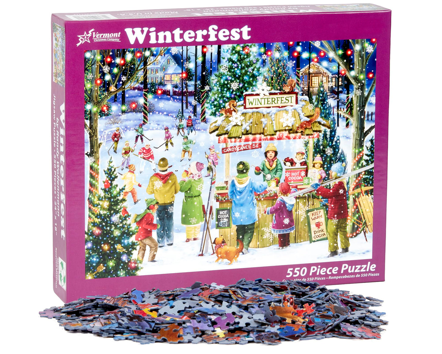 Vermont Christmas Company Winterfest Christmas Jigsaw Puzzle 550 Piece