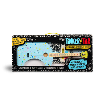 Tinkertar - Moon Guitar - The Easiest Way To Start And Learn Guitar - Premium Wood Construction - 1 Stringed Toy Instrument For