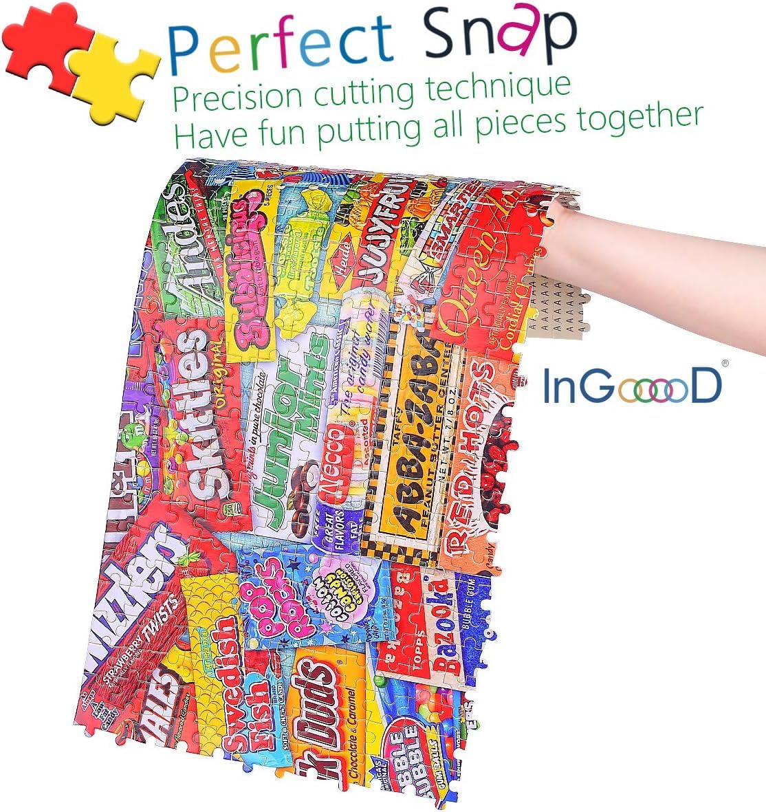 Ingooood- Jigsaw Puzzle- Collector Series – Crazy Candy - 1000 Pieces For Adult Wooden Toys Graduation Valentine'S Day Gift
