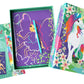 BOX CANDIY Totally Magical Forest Fairies and Unicorns Scratch Art Set in Keepsake Box