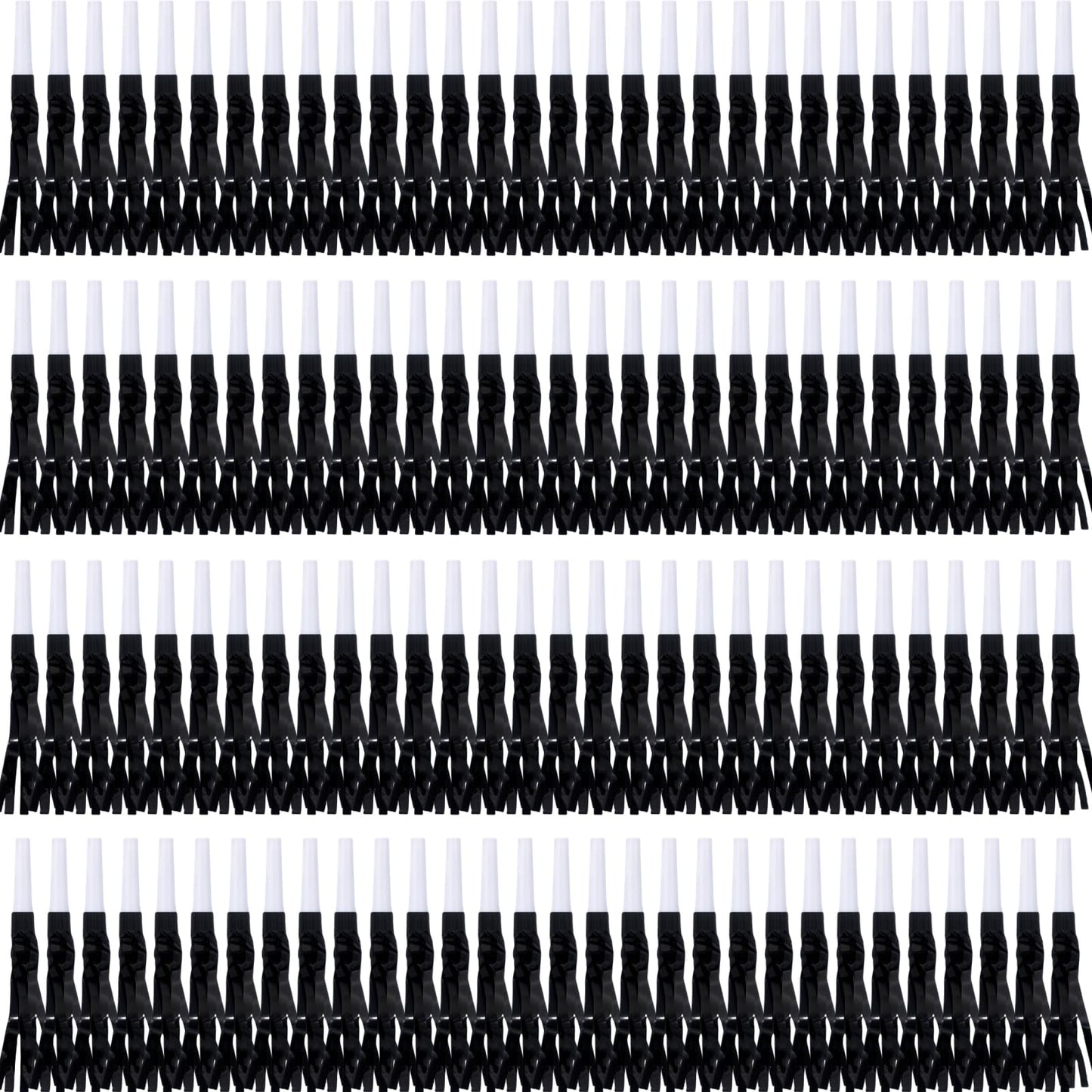 Lcpqmzgh 120 Pcs Gold Noise Makers, Metallic Fringed Noise Makers For New Year Party Favor Supplies (Black)